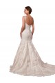 Open Back Mermaid Tulle Wedding Dress with Lace Bodice for Sale