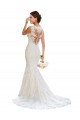 V-Neck Mermaid Vintage Lace Wedding Dress for Sale