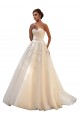 Sweetheart Ball Gown Tulle Wedding Dress with Lace Bodice for Sale