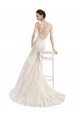 Illusion Neck Mermaid All Over Lace Wedding Dress for Sale