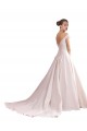 Off the Shoulder Sweetheart Ball Gown Satin Wedding Dress for Sale