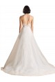 Strapless Sweetheart Lace Bodice A-Line Organza Wedding Dress for Sale