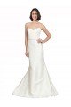 Trumpet Satin Wedding Dress with Sweetheart Lace Bodice for Sale