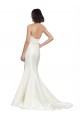 Trumpet Satin Wedding Dress with Sweetheart Lace Bodice for Sale
