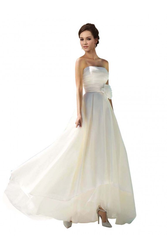Strapless A-Line Taffeta Wedding Dress for Sale