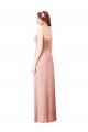 Long Chiffon Sweetheart Bridesmaid Dress with Twist Bodice for Sale