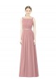 High Neck Chiffon Bridesmaid Dress with Low Back for Sale