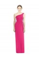 One Shoulder Long Chiffon Bridesmaid Dress for Sale