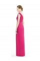 One Shoulder Long Chiffon Bridesmaid Dress for Sale