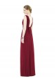 Low Square Back Sleeveless Shirred Skirt Bridesmaid Dress for Sale