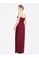 Strapless Sweetheart Long Chiffon Bridesmaid Dress for Sale