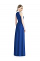 Draped Keyhole Long Chiffon Bridesmaid Dress for Sale