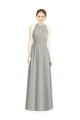 Draped Keyhole Long Chiffon Bridesmaid Dress for Sale