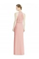 Halter Neck Trumpet Chiffon Bridesmaid Dress for Sale