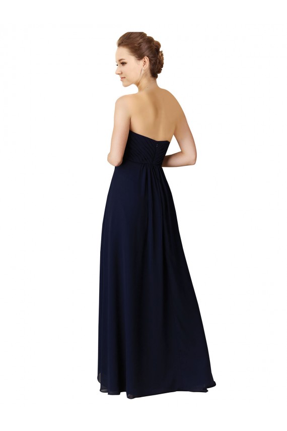 Sweetheart Neckline Beaded Lace and Chiffon Bridesmaid Dress for Sale
