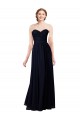 Strapless Chiffon Bridesmaids Dress with a Beaded Lace Sweetheart Bodice for Sale