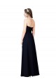 Strapless Chiffon Bridesmaids Dress with a Beaded Lace Sweetheart Bodice for Sale