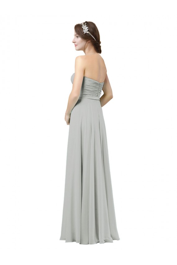 Delicately Draped Chiffon Bridesmaid Dress for Sale