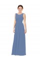 Luxe Chiffon Bridesmaid Dress with Illusion and Sweetheart Neckline for Sale