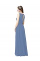 Luxe Chiffon Bridesmaid Dress with Illusion and Sweetheart Neckline for Sale