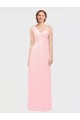 One Shoulder Twisted Waist Sweetheart Chiffon Bridesmaid Dress for Sale