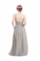 Halter High Neck Long Chiffon Bridesmaid Dress with Open Back for Sale