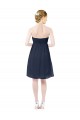 Sweetheart Cocktail Knee Length Chiffon Cocktail Bridesmaid Dress Open Back for Sale