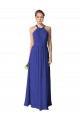 Long Full Length Chiffon Halter Bridesmaid Dress for Sale