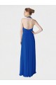 Long Full Length Chiffon Halter Bridesmaid Dress for Sale