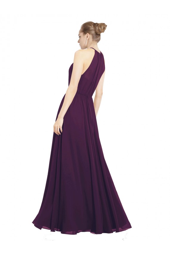 Elegant Chiffon Bridesmaids Dress with Softly Draped Bodice for Sale