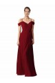 Chiffon with Beaded Embroidery Bridesmaid Dress for Sale