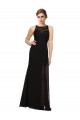 Sheath Beaded and Embroidered Bridesmaids Dress with Lace Bodice and Chiffon Skirt for Sale