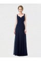 Long Chiffon Bridesmaid Dress with Sweetheart Neckline and Shoulder Straps for Sale