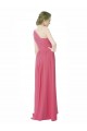 One Shoulder Chiffon Bridesmaid Dress with Asymmetrical Ruched Bodice for Sale