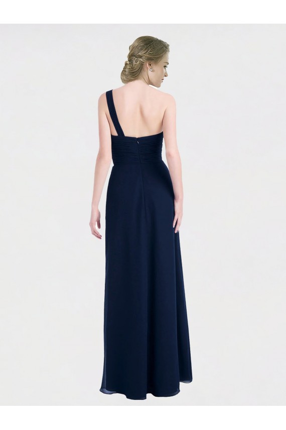 Full Length Long Chiffon Bridesmaid Gown with Sweetheart Neckline for Sale