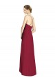 Draped V-Neck High Low Chiffon Bridesmaid Dress for Sale