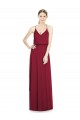 Full Length V-Neck A-Line Chiffon Boho Bridesmaid Dress for Sale
