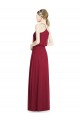Full Length V-Neck A-Line Chiffon Boho Bridesmaid Dress for Sale
