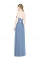 Halter Neck Tie Back Long Chiffon Bridesmaid Dress for Sale