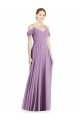 Off the Shoulder Open Cowl-Back Maxi Bridesmaid Dress for Sale