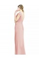 Chiffon Cap Sleeves Long Bridesmaid Dress with Keyhole for Sale