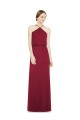 Sleek Halter Neck A-Line Chiffon Bridesmaid Dress for Sale