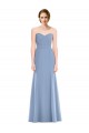 Draped Strapless Sweetheart Trumpet Chiffon Bridesmaid Dress for Sale