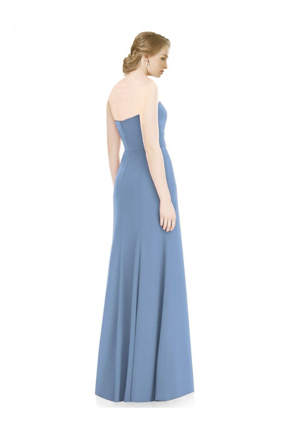 Draped Strapless Sweetheart Trumpet Chiffon Bridesmaid Dress for Sale