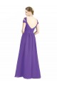 Off the Shoulder Cap Sleeves Chiffon Bridesmaid Dress with Pleats for Sale