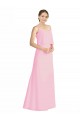 Spaghetti Straps A-Line Chiffon Bridesmaid Dress Low Back for Sale