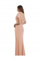 Cap Sleeves Long Chiffon Bridesmaid Dress / Prom Dress with Low V-Back for Sale