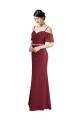 Draped Cold Shoulder Long Chiffon Bridesmaid Dress with Spaghetti Straps for Sale