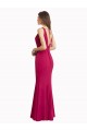 V-Neck Mermaid Chiffon Bridesmaid Dress / Prom Dress with V-Back and Belt for Sale