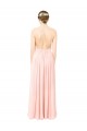Halter Neck Chiffon Bridesmaid Dress with Double Ruffle Front for Sale